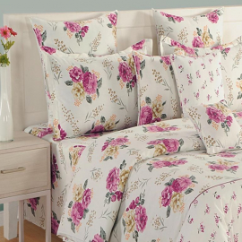 FAB FLOWERS SWAYAM ZINNIA BED SHEET-15001