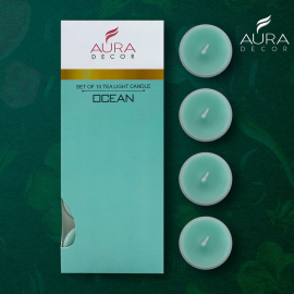 AuraDecor Fragrance Ocean Tealight ( Pack of 10 )