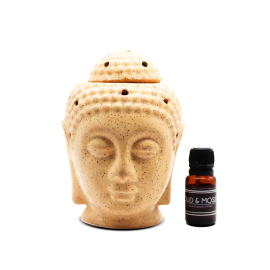 AuraDecor Buddha Electric Gift Set with Aroma Oil 10ml Aroma Oil & 1 Extra Bulb Assorted Color