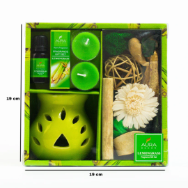 AuraDecor Gift Set New ( GS-16 ) ( Diffuser , Fragrance, Potpourri & 2 Tealights )