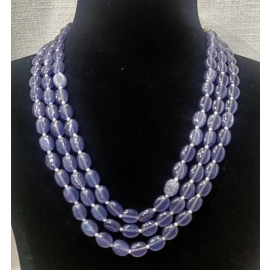 Tanzanite Silver Necklace