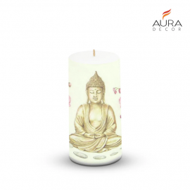 Pillar Candle Divine Buddha 3*6 inch Unscented