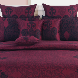 CLASSIC MAROON SWAYAM ZINNIA COLLECTION-1861- DOUBLE BED SHEET