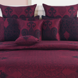 CLASSIC MAROON SWAYAM ZINNIA COLLECTION-1861- SMALL CUSHION COVER