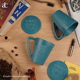 BUT COFFEE FIRST - TEAL