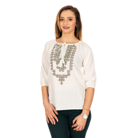 BLOUSE TYPE IE WITH BLACK-GREEN EMBROIDERY