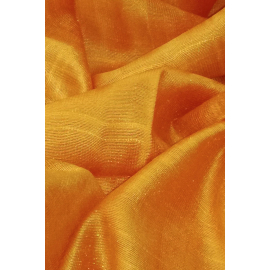 CARA SCARF, RAW SILK INDIAN KHADI YELLOW