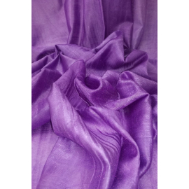 CARA SCARF, RAW SILK INDIAN KHADI PURPLE-PURPLE