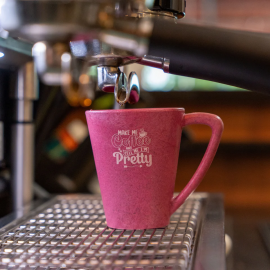 PERFECT GIFT FOR GIRLS: SUSTAINABLE HIMALAYAN PINE NEEDLE COFFEE MUGS (300 ML EACH), PACK OF 2 PINK