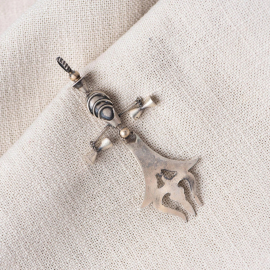 Silver Shiva Trishul Pendant