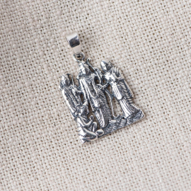 Silver Ram Darbar Pendant