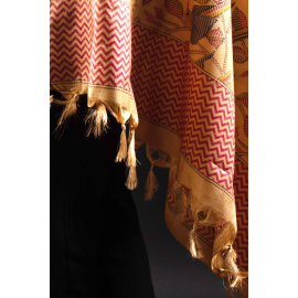 INDIAN SILK SCARF TUSSAR BEIGE 