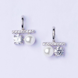 Fresh Water Pearl Silver Earrings