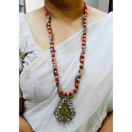 Angaja Gold Plated Kundan Necklace