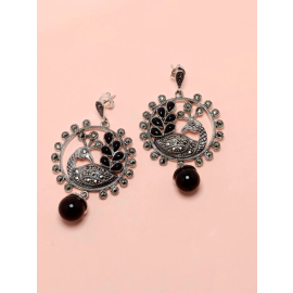 Marcasite Silver Earrings-22