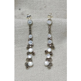 Marcasite opel Earrings