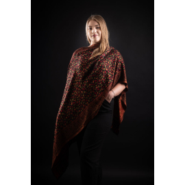 KANI SHAWL INDIA BLACK BEIGE RED – BEST PASHMINA SHAWL