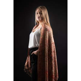 KANI INDIA SHAWL, BEIGE – BEST PASHMINA SHAWL