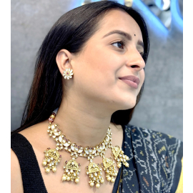 Gold Plated Kundan Necklace