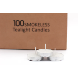 AuraDecor Pack of 100 Tealight Candles ( Burning Time 2.5 Hours ) 1Pkt