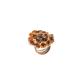 HANDMADE RING WITH BROWN STONES