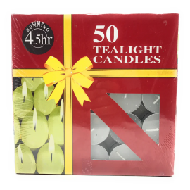 AuraDecor Pack of 100 Tealight Candles