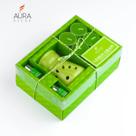 AuraDecor Aromatherapy Diffuser Gift Set with 6 Tealights (GS-09)