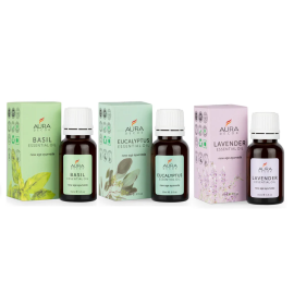 Combo of Any 3 Essential Oils Basil_Eucalyptus_Lavender