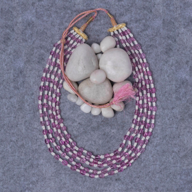 Pink Onyx Stone Mala