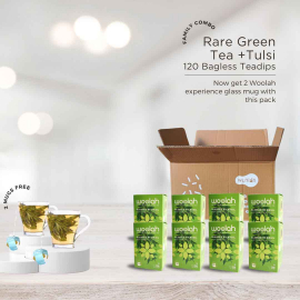 Mega Combo - Rare Green Tea + Tulsi - 120 Dips + 2 Mugs Free*