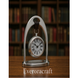valentine brass desk clock