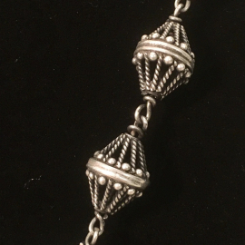 Temple Pendant Silver Necklace-1