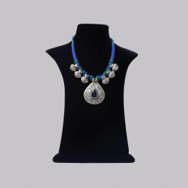 Tribal Silver Necklace-1