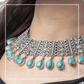 Turquoise Silver Necklace