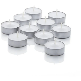 AuraDecor Pack of 50 Tealight Candles ( Burning Time 3 Hours Approx ) 1Pkt