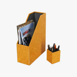 Insolite Magazine File Holder with Pen Holder